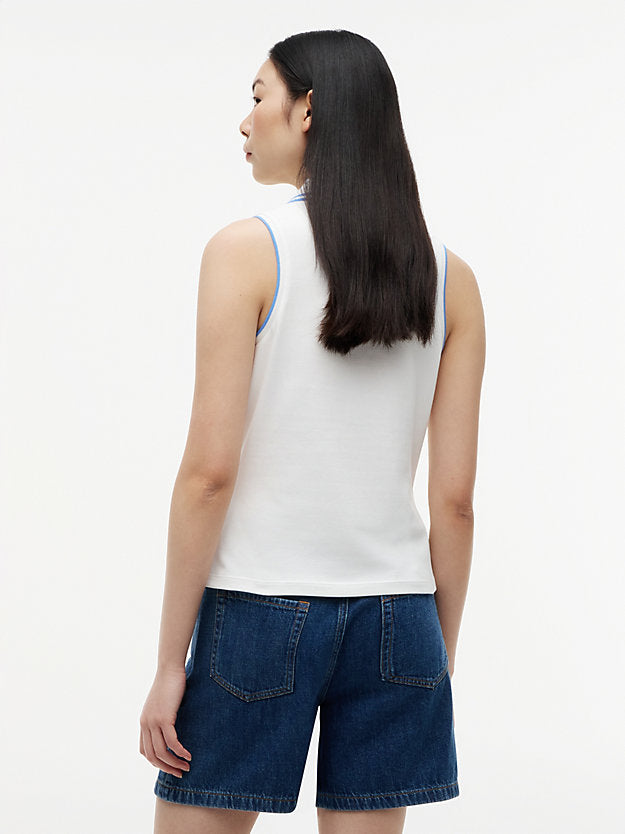 1985 Slim Fit Pique Sleeveless Polo Shirt