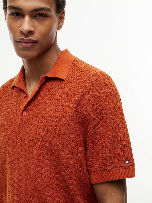 Washed Structured Polo Shirt