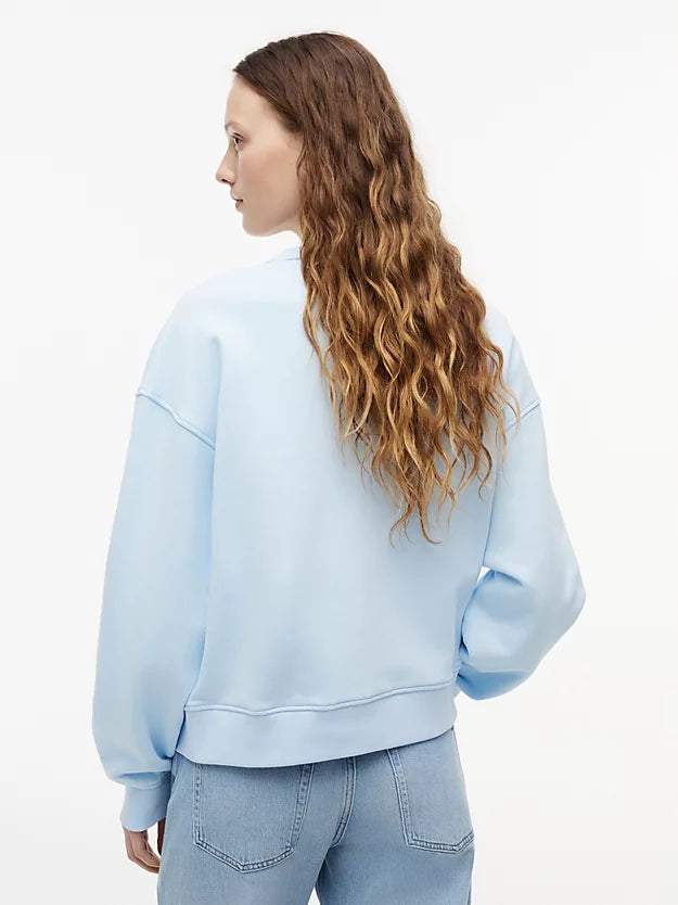 Badge Boxy Fleece Sweatshirt