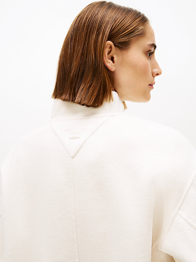 Double-Faced Wool Blend Bomber Jacket