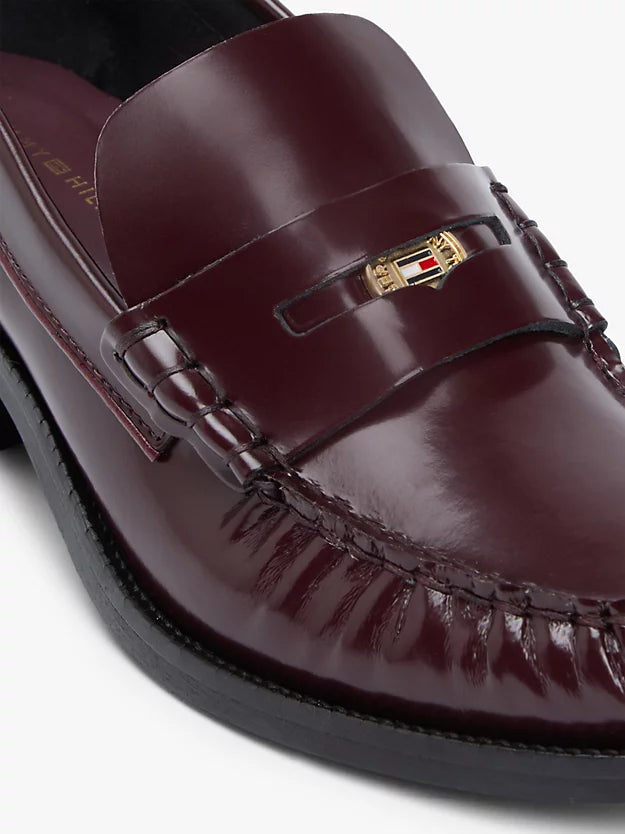 Patent Leather Block Heel Loafers