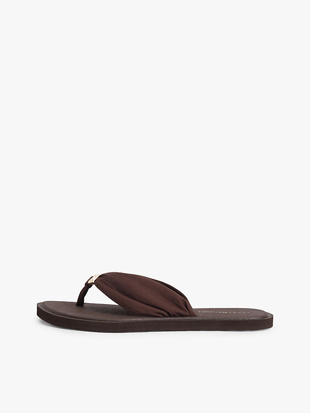 Monogram Plaque Flip-Flops