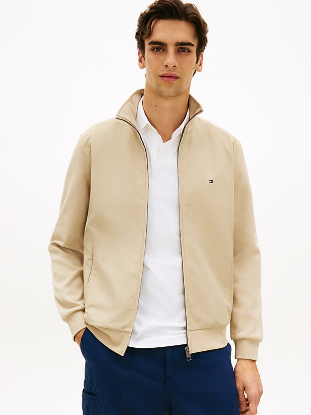 Intechno Knit Flag Embroidery Zip-Thru Jumper