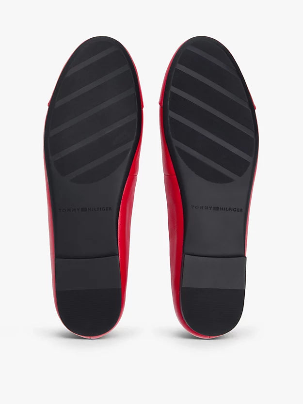 Monogram Leather Ballerinas
