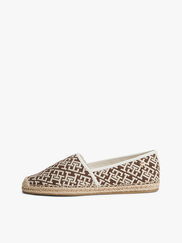 Monogram Plaque Jacquard Espadrilles