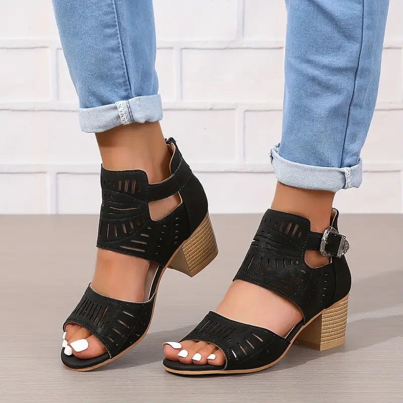 🔥Dernière promotion : 50 % de réduction – Nouvelles chaussures orthopédiques en cuir à talon haut pour femme 2024