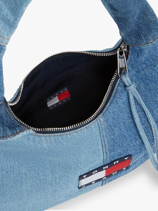 Patchwork Denim Shoulder Bag