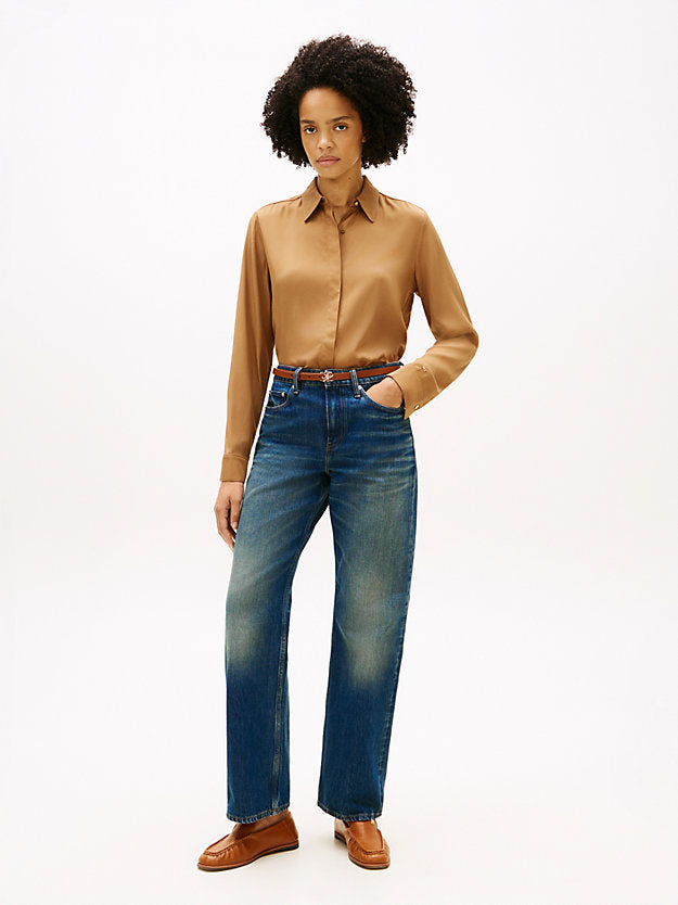 Regular Fit Gold-Tone Button Shirt