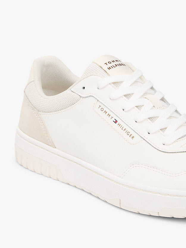 Mixed Texture Basketball Trainers WiLeather