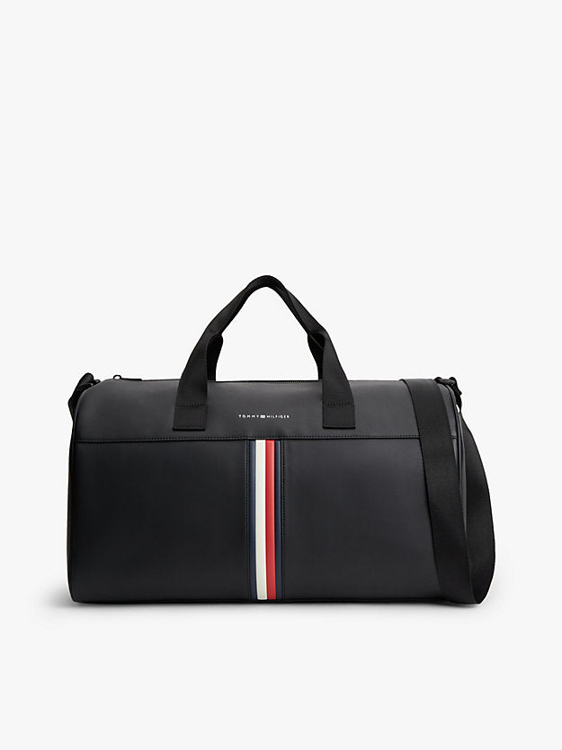 Metallic Logo Signature Tape Duffel Bag