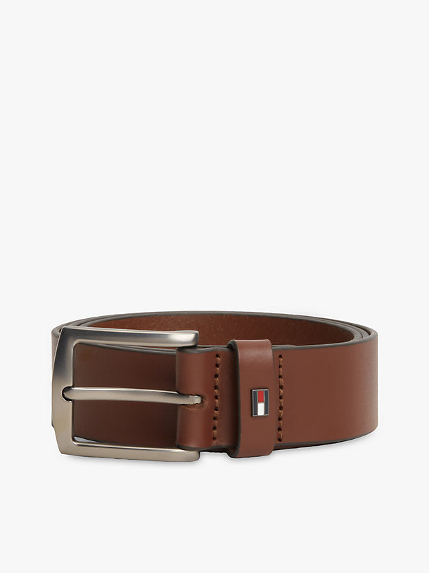 Denton Enamel Flag Leather Belt