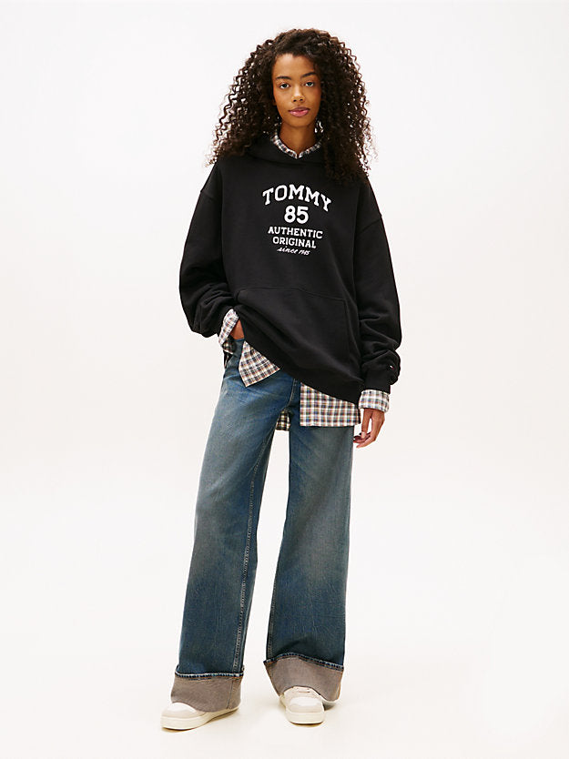 1985 Flock Logo Oversized Hoody