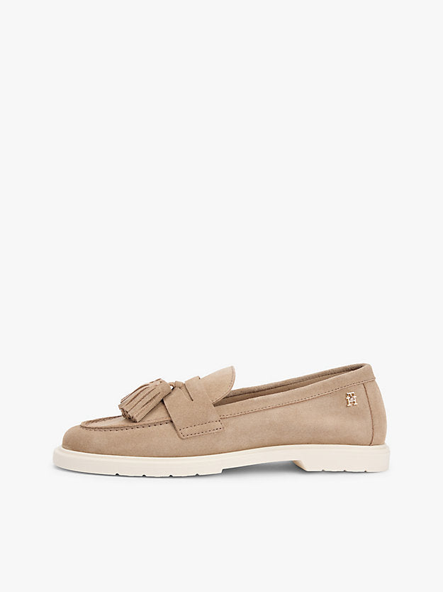 Lightweight Suede Tassel Loafers