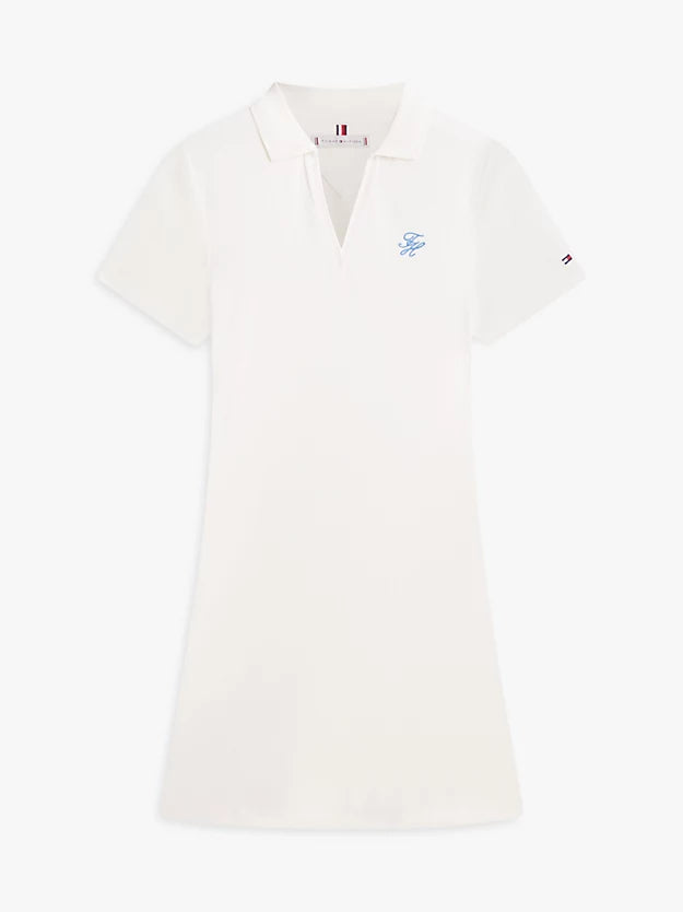 1985 Logo Embroidery Mini Polo Dress