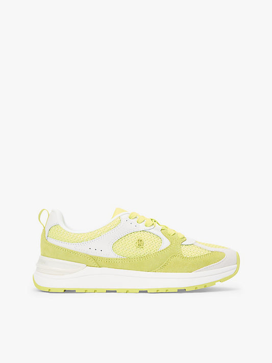Tonal Monogram Mixed Texture Trainers