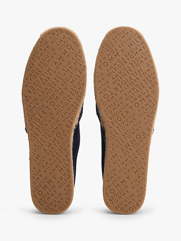 Logo Plaque Colour-Blocked Woven Espadrilles