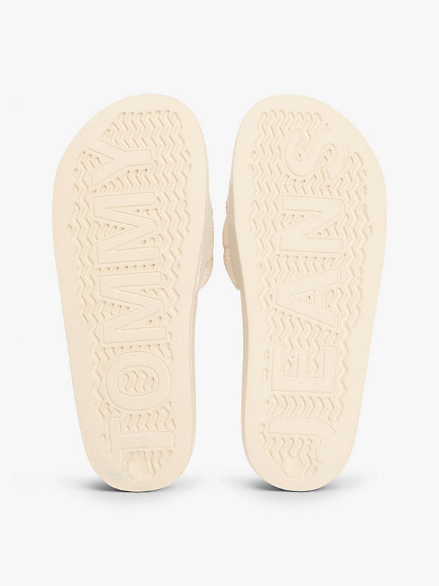 Embossed Braided Strap Slides