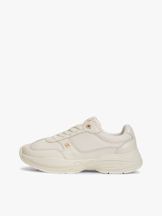 Monogram Mixed Texture Leather Trainers
