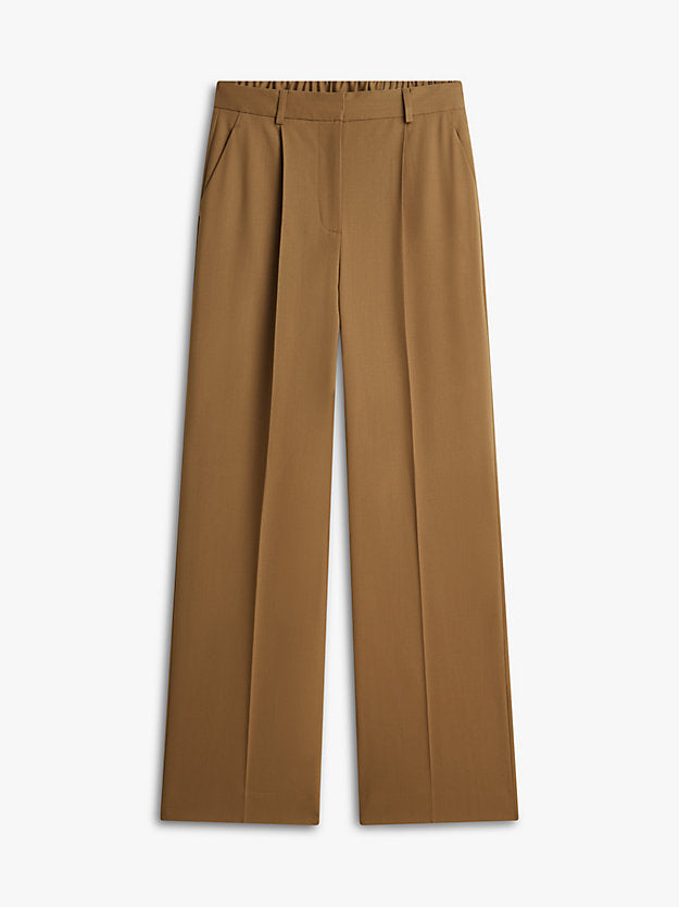 Timeless Wool Blend Wide Leg Trousers