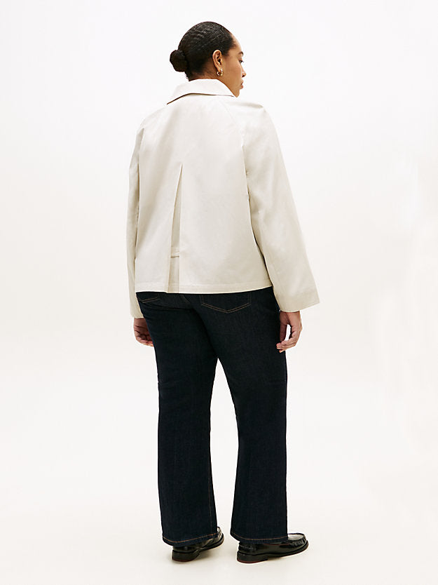 Curve Water Repellent Collared Relaxed Short Jacket