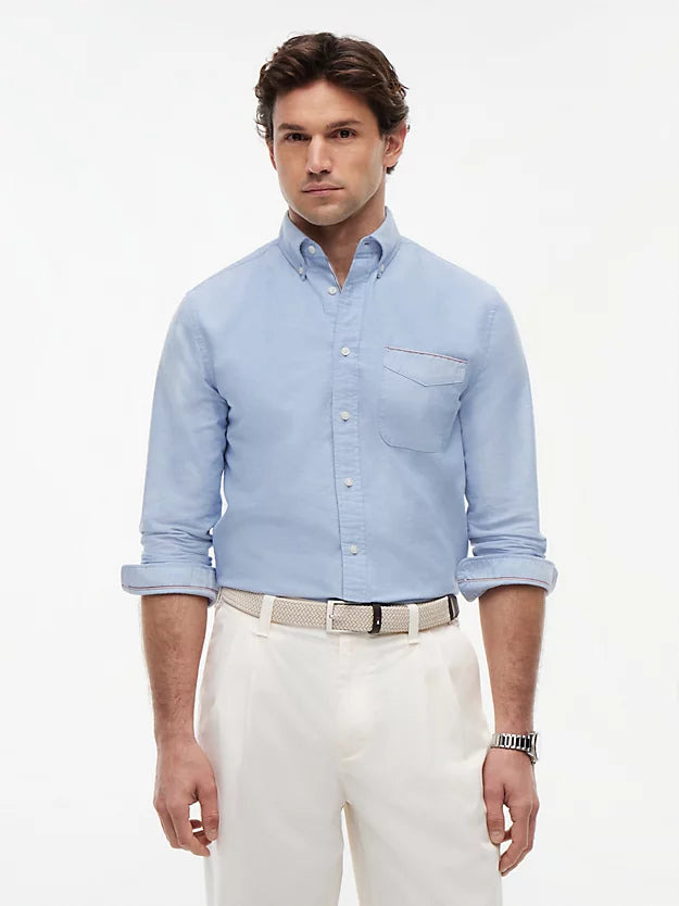 Regular Fit Signature Trim Oxford Shirt