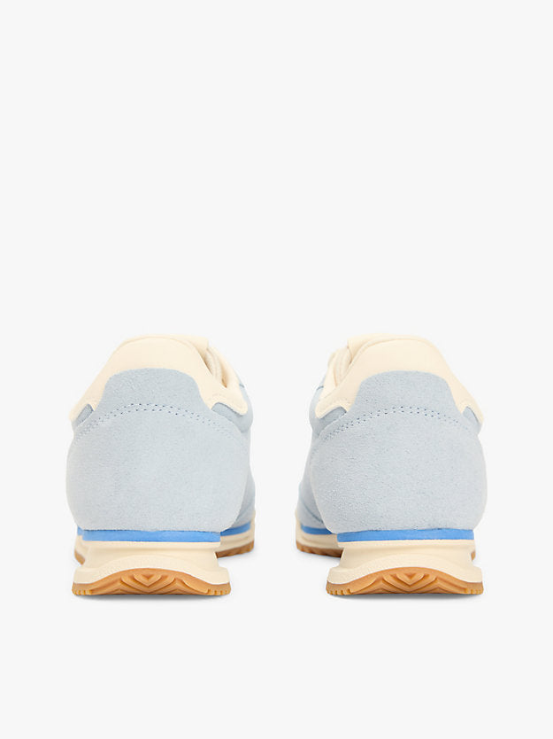 Low Profile Suede Serrated Trainers