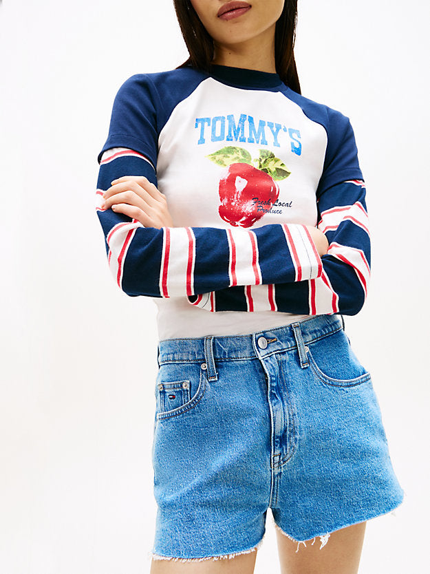 Raw Hem Faded Denim Shorts