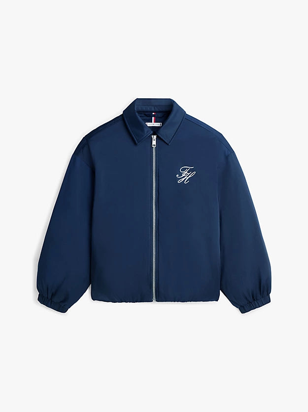 Water Repellent Satin Relaxed Padded Jacket