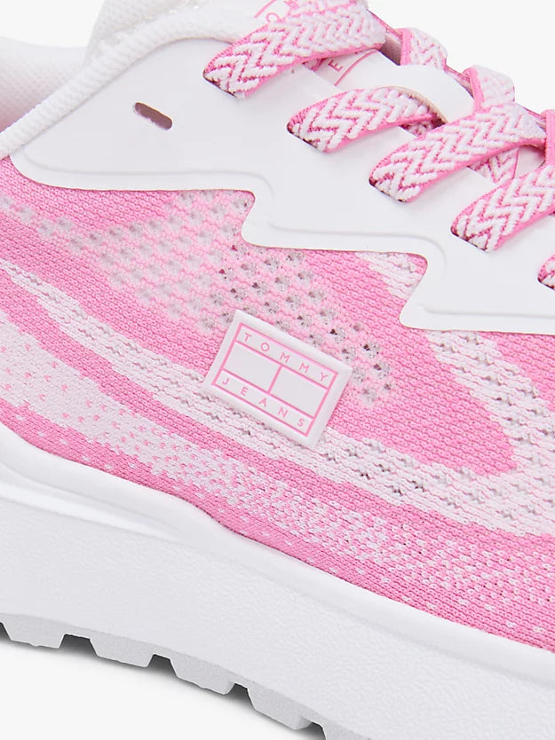 Mesh Jacquard Knit Cleat Trainers