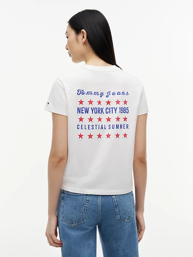 Back Logo Graphic Crew Neck T-Shirt