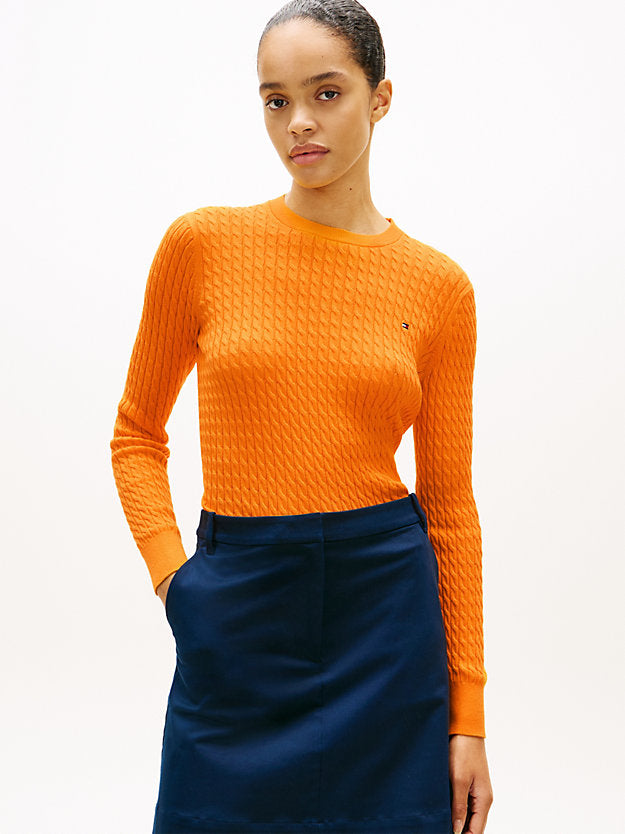 Cable Knit Crew Neck Jumper