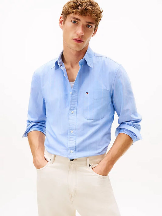 Regular Fit Pinstripe Oxford Shirt