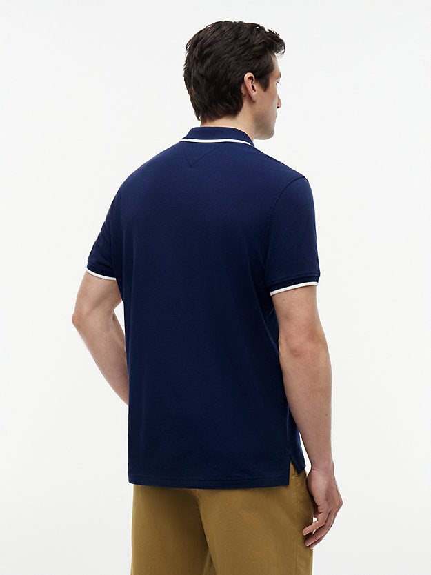 Regular Fit Tipped Pique Polo Shirt