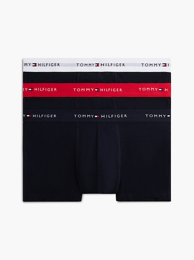 3-Pack Signature Repeat Logo Waistband Trunks
