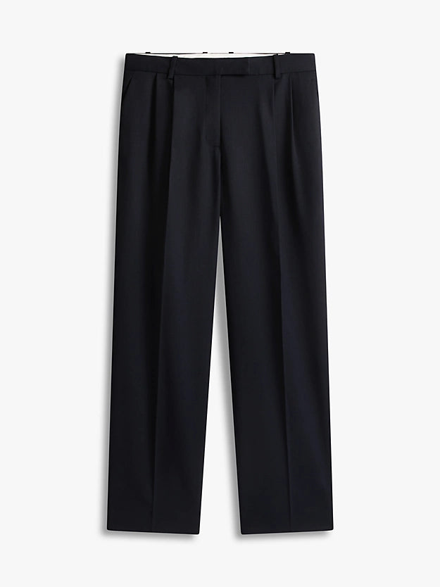 Timeless Pleated Relaxed Straight Leg Trousers