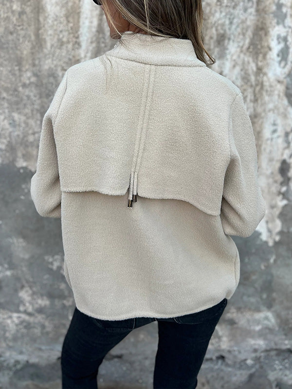 AUSVERKAUF🔥 Freizeitjacke mit Reißverschluss und Kordelzug