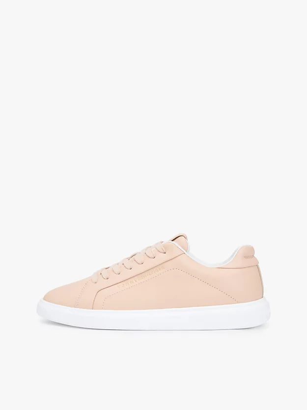 Lightweight Leather Cupsole Court Trainers