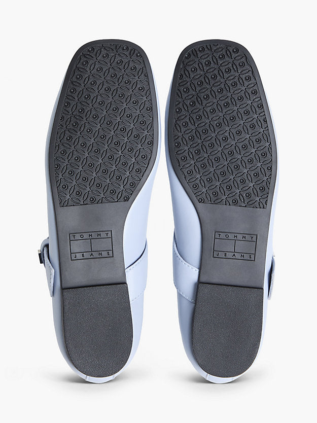 Leather Buckle Ballerinas