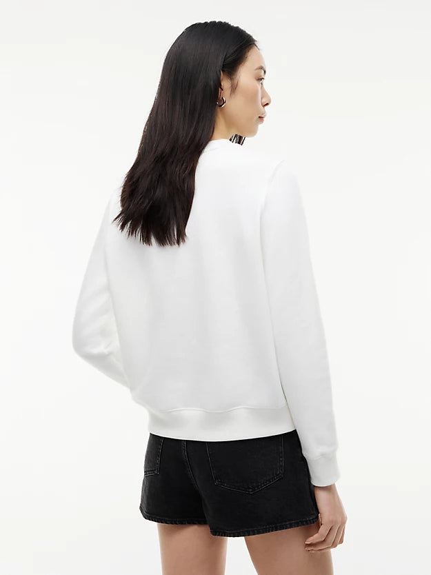 Flag Embroidery Brushed Fleece Sweatshirt