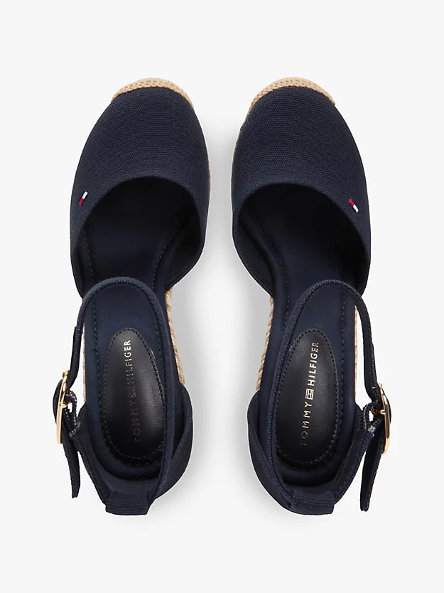Canvas High Wedge Espadrilles