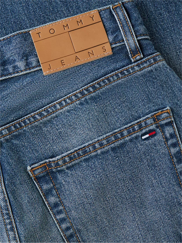Twisted Seam Mid Rise Barrel Jeans