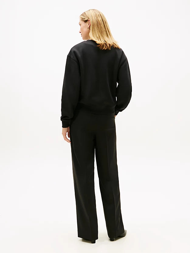 Logo Embroidery Fleece Sweatshirt