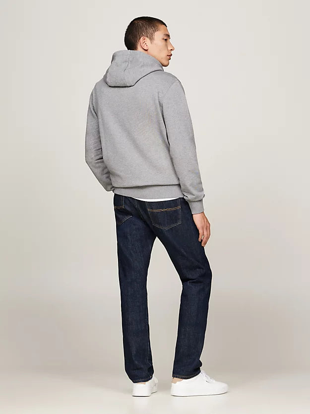 Flag Embroidery Terry Drawstring Hoody