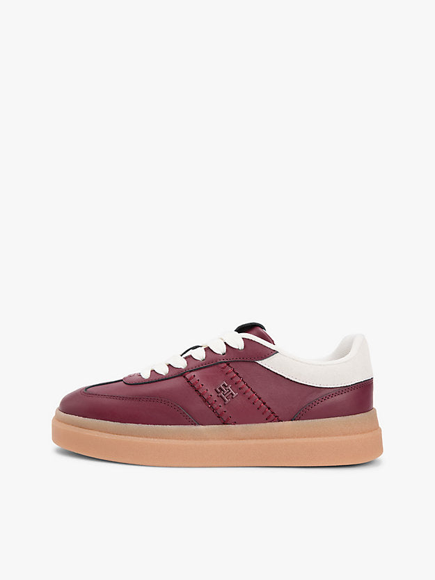 Leather Monogram Court Trainers