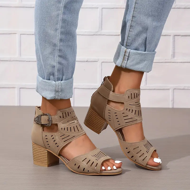 🔥Dernière promotion : 50 % de réduction – Nouvelles chaussures orthopédiques en cuir à talon haut pour femme 2024