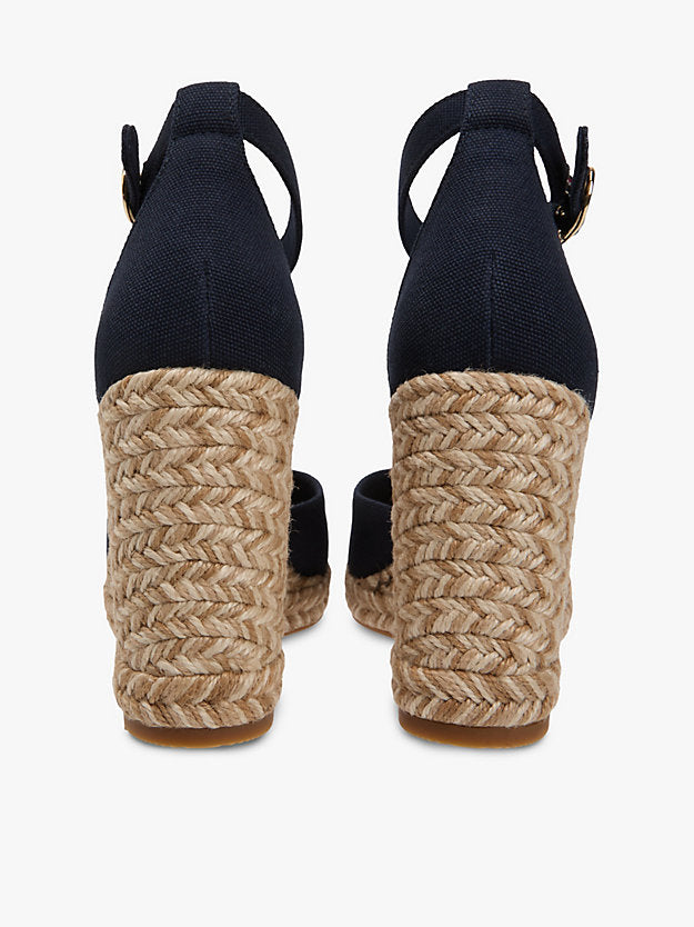 Canvas High Wedge Espadrilles