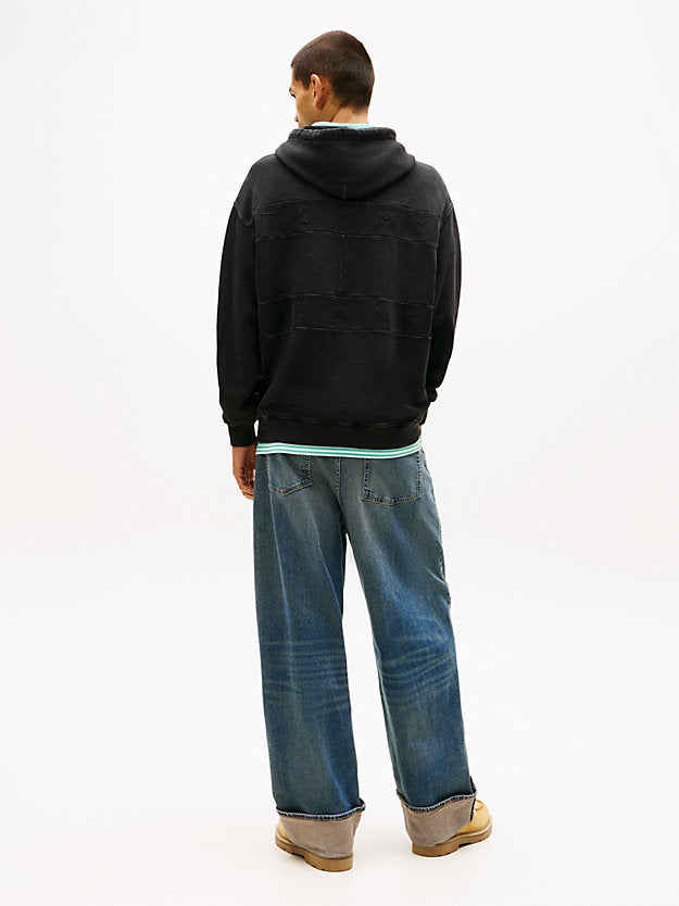 Overdyed Back Flag Badge Relaxed Hoody