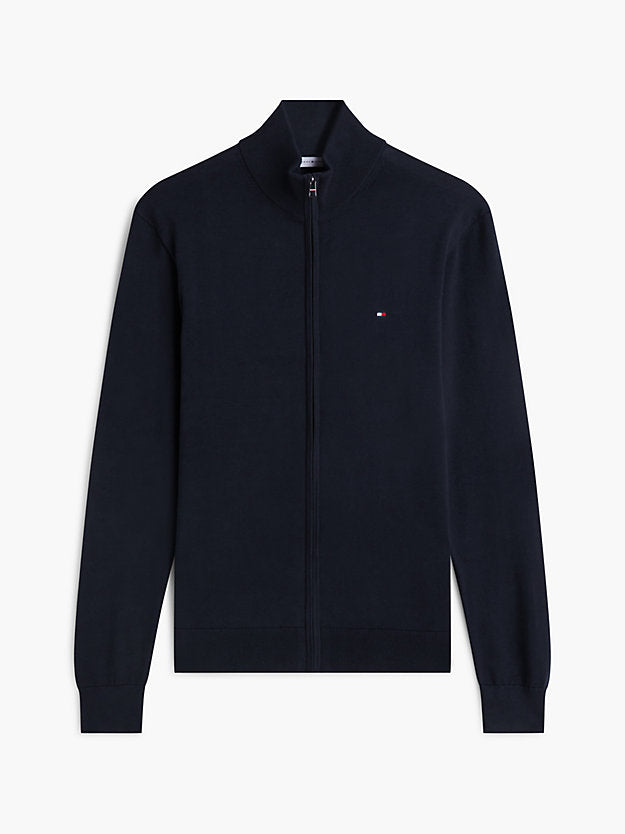 Flag Embroidery Zip-Thru Jumper