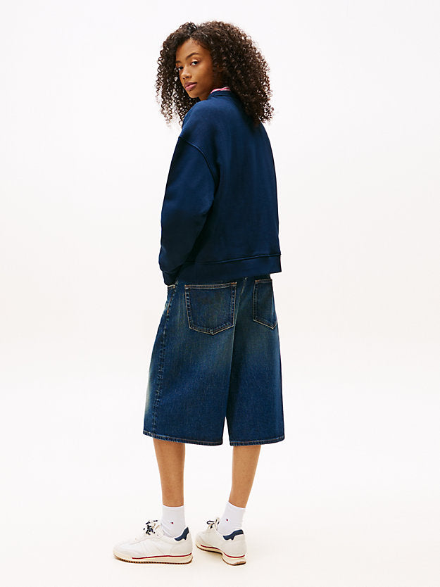 Badge Boxy Fleece Sweatshirt