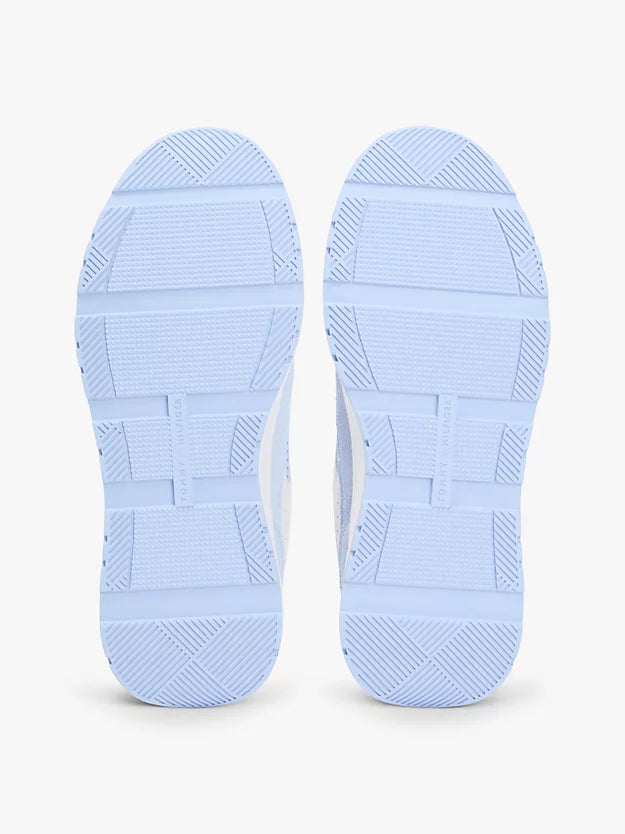 Tonal Monogram Mixed Texture Trainers